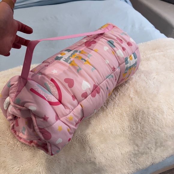 Kids roll in bed with pillow - Picture 2 of 3